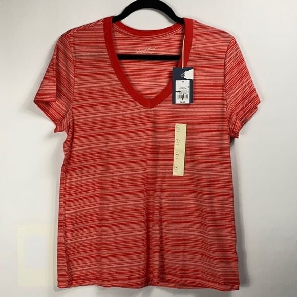 3For$20 Red Strips  V- Neck Tshirt Various Sizes - Picture 1 of 6
